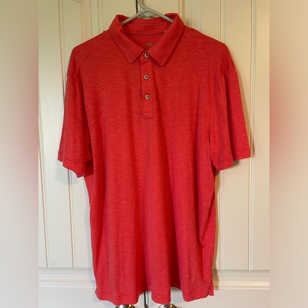 Tommy Bahama Pink Men's Polo Size L